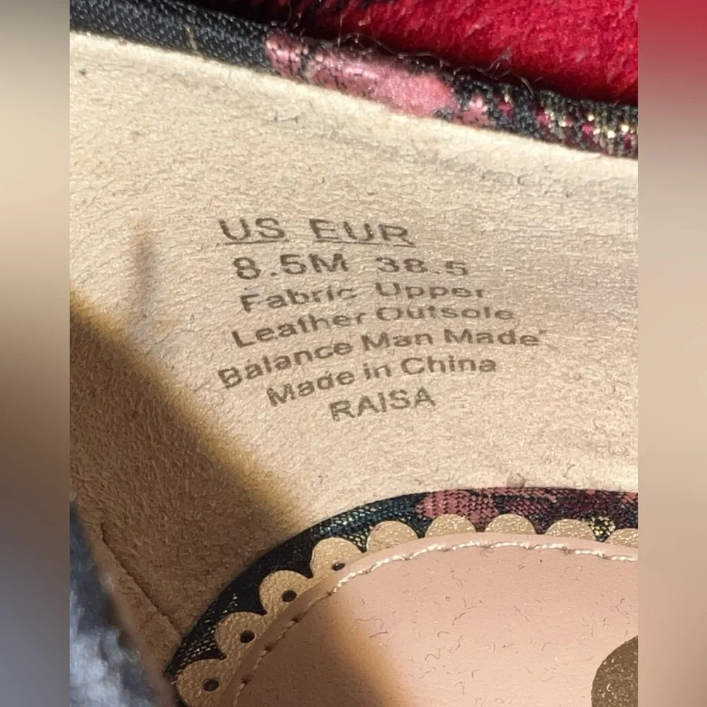 EUC Sam Edelman Raisa Studded Black Bird Jacquard Pointed Flats - Picture 8 of 9